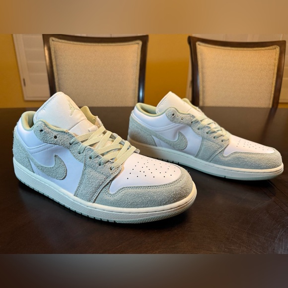 Nike Other - New Nike Air Jordan 1 Low Seafoam White Sneaker Shoes Size US 12